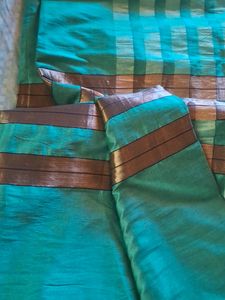 Only Today Offer! Attractive Sea Green Saree