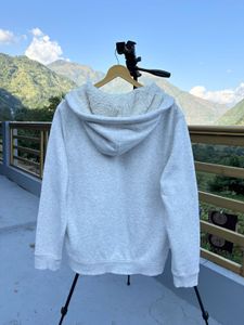 light grey zip up hoodie
