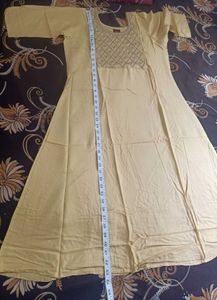 Clever Girl Embroidered Kurti - Size L