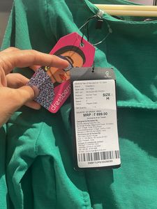 Emerald Green Bell Sleeve Blouse