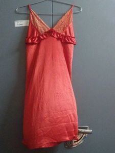 Elegant Red Nightgown 3+2 pc