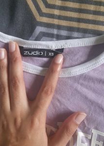 Lilac Crop Tee ( Not Used)