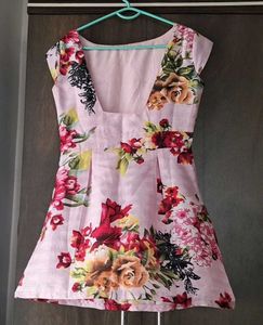 Floral Print Fit &amp; Flare mini Dress