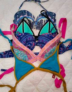 Boho Print Bikini Tops (Set of 5)