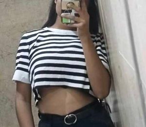 Striped Cropped T-Shirt