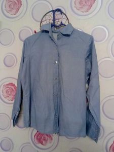 Classic Blue Striped Button-Up Shirt