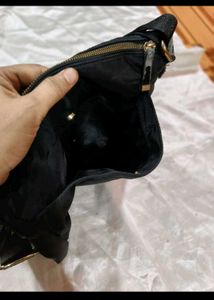 Stylish Quilted Black Hobo Bag