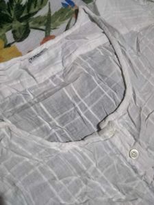 White Button-Down Top