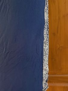 Elegant Navy Blue Embroidered Kurta