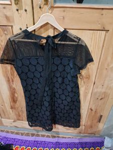 Elegant Black Lace Sheath Dress