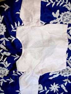 blue & white skirt with blouse...