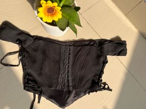 Black Corset Style Top