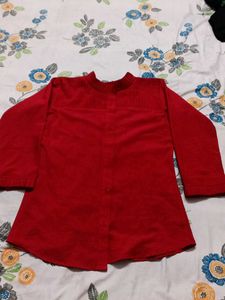Classic Red Kurta