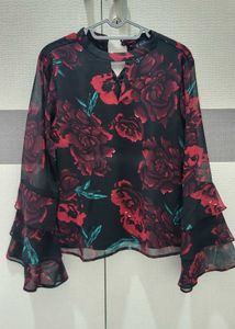 Elegant Floral Print top