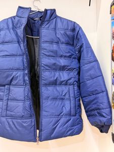 Shein Blue Puffer Jacket
