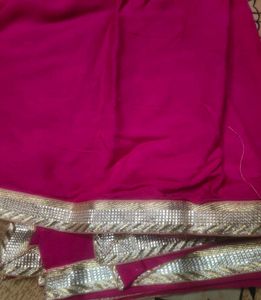 Vibrant Pink Silk dupatta