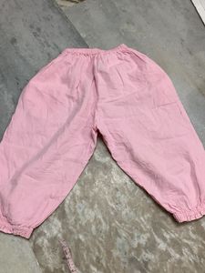 Baby Pink Cotton Palazzos