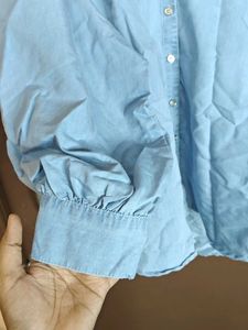 Free delivery - Light Blue Denim Tunic Top