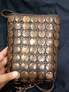 Unique Coconut Shell Crossbody Bag