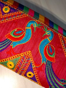 Beautiful Multicolored Peacock Purse