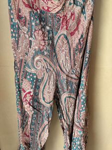 Boho Paisley Print Kimono &amp; Pants Set