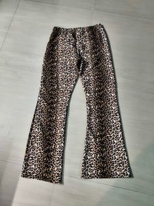 Leopard Print Flare Pants