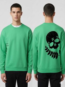 Men's Green Skull Graphic Sweatshirt