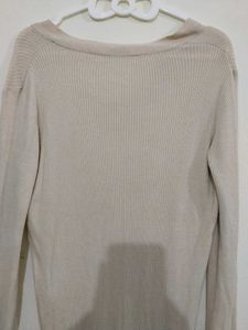 Ribbed V-Neck Sweater