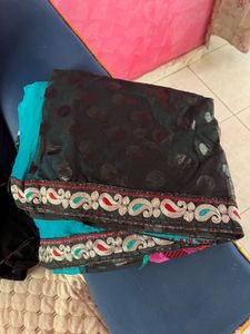 Beautiful Black designer Saree