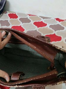 Classic Cream &amp; Brown Tote Bag