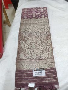 Elegant cotton silk Saree with Blouse