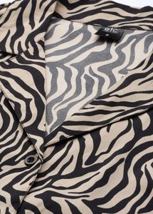 Stylish Zebra Print Pajama Set