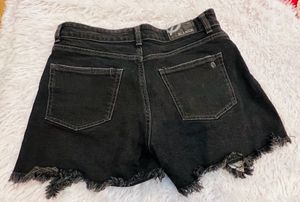 Blanck Women High Waist Shorts Denim