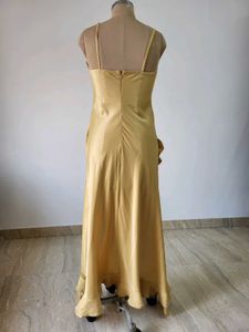 Elegant Gold Embellished Gown