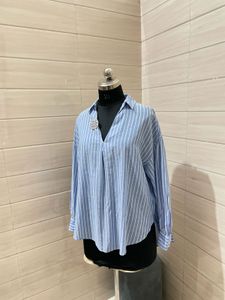 H&amp;M Oversized Striped  Blouse
