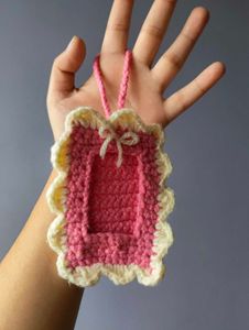 Handmade Crocheted Photocard holder