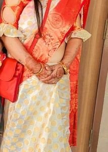 RED &amp; WHITE Beautiful saree