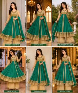 Long koti 2 pice frock with dupatta full set