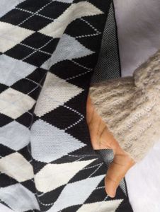 🩷Free Shipping Argyle Knit Mini Skirt🩷