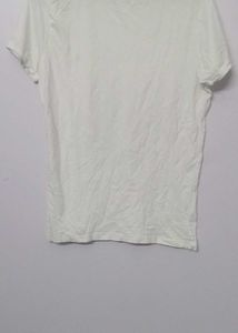 White T-Shirt with Sneaker Graphic