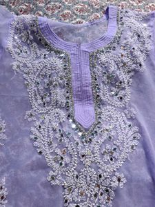 Free delivery 🚚 Real mirror Chickenkari kurta
