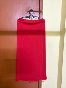 Red Maxi Skirt