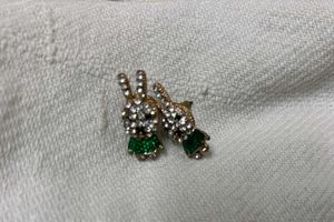 Rhinestone Cute Bunny Earrings