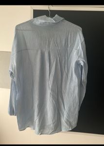 Light Blue linen  Button-Down Shirt