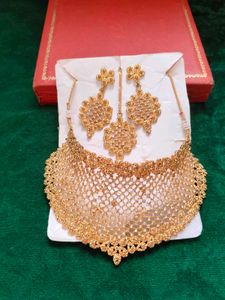 Stunning Gold-Plated Bridal Jewellery set
