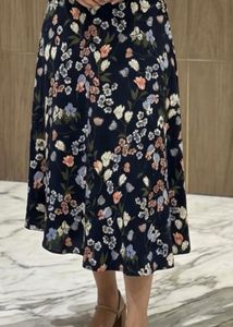 last price Floral Print Midi Skirt