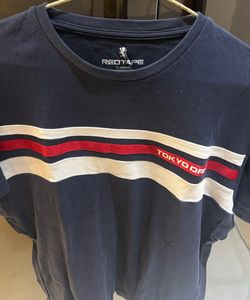 Red Tape Navy Blue Striped T-Shirt