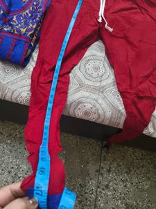 New Blue Embroidered Kurta Set in 38 bust