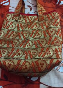 Ornate Brocade Tote Bag