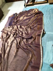 Elegant Purple Silk Saree
